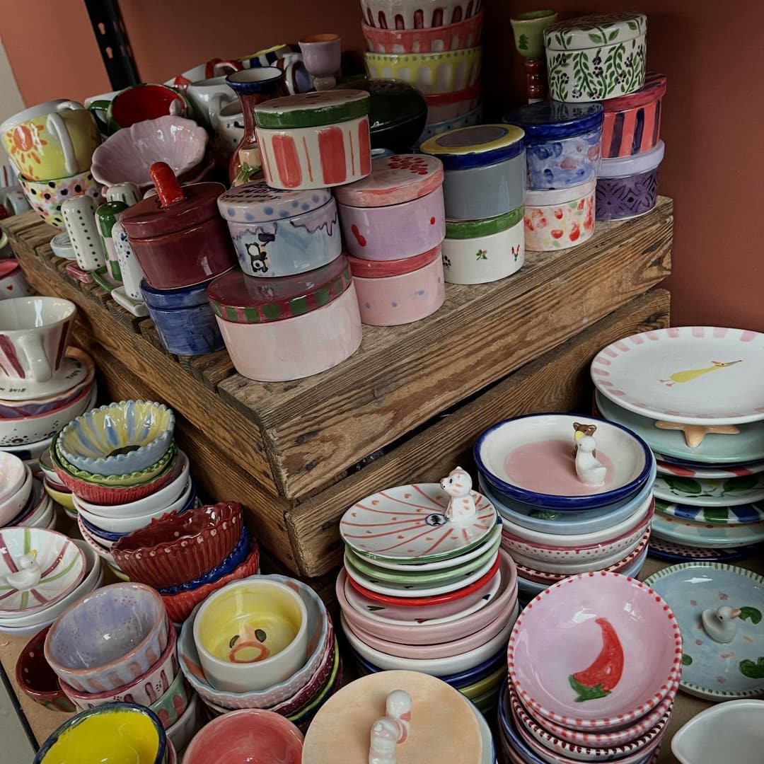 Collectie beschilderd keramiek