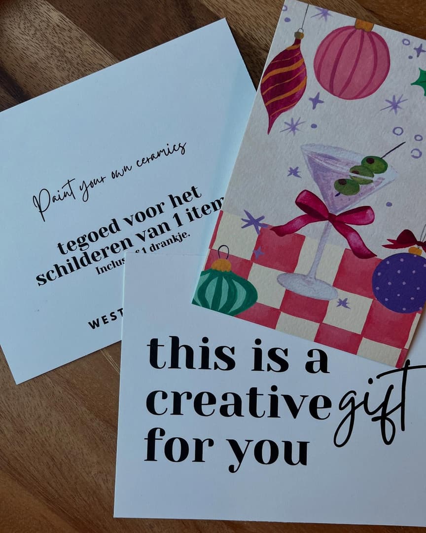 Creatieve cadeaubon